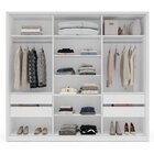 Guarda-roupa 3 Portas De Correr 4 Gavetas Com Espelho Porto B