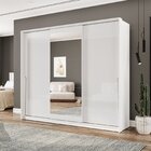 Guarda-roupa 3 Portas De Correr 4 Gavetas Com Espelho Porto B