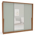 Guarda-roupa 3 Portas De Correr 4 Gavetas Com Espelho Porto F