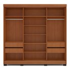 Guarda-roupa 3 Portas De Correr 4 Gavetas Com Espelho Porto F