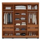 Guarda-roupa 3 Portas De Correr 4 Gavetas Com Espelho Valênci