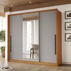 Guarda-roupa 3 Portas De Correr 4 Gavetas Com Espelho Valênci