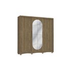 Guarda-roupa 3 Portas De Correr 4 Gavetas Com Pés E Espelho N