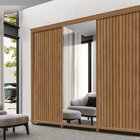 Guarda Roupa 3 Portas De Correr 4 Gavetas Ripado 100% Mdf Gol