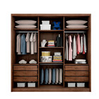 Guarda Roupa 3 Portas De Correr 6 Gavetas C/ Espelho Arezzo N