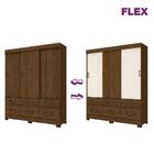 Guarda-roupa 3 Portas De Correr 6 Gavetas Cairo Multimóveis C