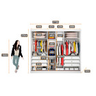 Guarda Roupa 3 Portas De Correr 6 Gavetas Spazzio Novo Horizo