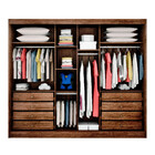 Guarda Roupa 3 Portas De Correr 8 Gavetas Spazzio Novo Horizo