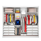 Guarda Roupa 3 Portas De Correr 8 Gavetas Spazzio Novo Horizo