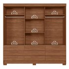 Guarda-roupa 3 Portas De Correr 9 Gavetas Morretes Jatobá