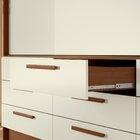 Guarda-roupa 3 Portas De Correr 9 Gavetas Morretes Jatobá/are