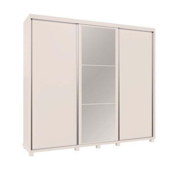 Guarda Roupa 3 Portas De Correr Berlin Branco Camas Fênix Bra