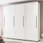 Guarda-roupa 3 Portas De Correr Coimbra Branco