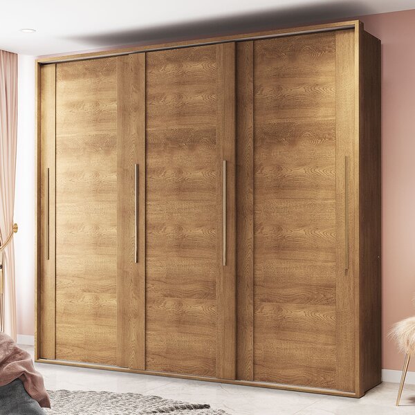 Guarda-roupa 3 Portas De Correr Coimbra Freijó