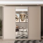 Guarda Roupa 3 Portas De Correr Com 1 Espelho E 3 Gavetas Bel