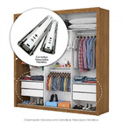 Guarda Roupa 3 Portas De Correr Com Espelho Central Conquista