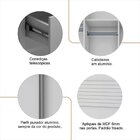 Guarda Roupa 3 Portas De Correr Com Espelho Soul