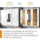 Guarda-roupa 3 Portas De Correr Com Espelhos Sevilha Branco