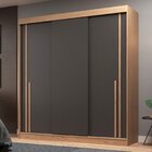 Guarda-roupa 3 Portas De Correr E 3 Gavetas Lyon New Angelin/