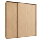 Guarda Roupa 3 Portas De Correr London Carvalho Nature/off Wh