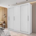 Guarda Roupa 3 Portas De Correr Rioja Branco