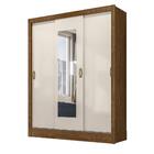 Guarda Roupa 3 Portas Deslizantes Com Espelho Bolívia Castanh