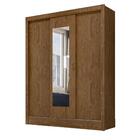Guarda Roupa 3 Portas Deslizantes Com Espelho Bolívia Castanh