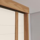 Guarda-roupa 3 Portas Deslizantes Com Espelho Fazano Nature/o