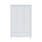 Guarda-roupa 3 Portas E 2 Gavetas Coleção Fofura Branco Aceti