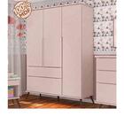 Guarda Roupa 3 Portas E 2 Gavetas Rose 100% Mdf