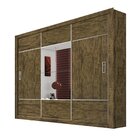 Guarda-roupa 3 Portas E Espelho Curitiba Gold Espresso Móveis