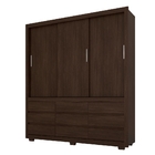 Guarda Roupa 3 Portas Elche Ébano