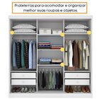 Guarda Roupa 3 Portas Espelho Somalia Espresso Móveis Neve