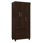 Guarda Roupa 3 Portas Fabi Ébano