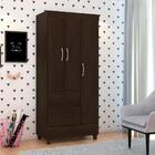 Guarda Roupa 3 Portas Fabi Ébano
