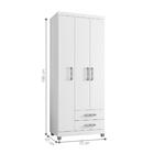 Guarda Roupa 3 Portas Fire Branco