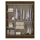 Guarda-roupa 3 Portas Flórida Cr4142 Coffee/fumê