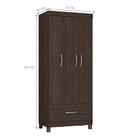 Guarda Roupa 3 Portas Jonas Cafe Touch