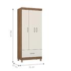 Guarda Roupa 3 Portas Jones Amendola Off-white