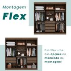 Guarda-roupa 3 Portas Petrópolis 1 Porta De Espelho 4 Gavetas