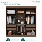 Guarda-roupa 3 Portas Petrópolis 1 Porta De Espelho 4 Gavetas