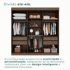 Guarda-roupa 3 Portas Petrópolis 1 Porta De Espelho 4 Gavetas