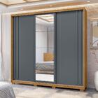 Guarda Roupa 3 Portas San Marino Freijó Cinza 985031