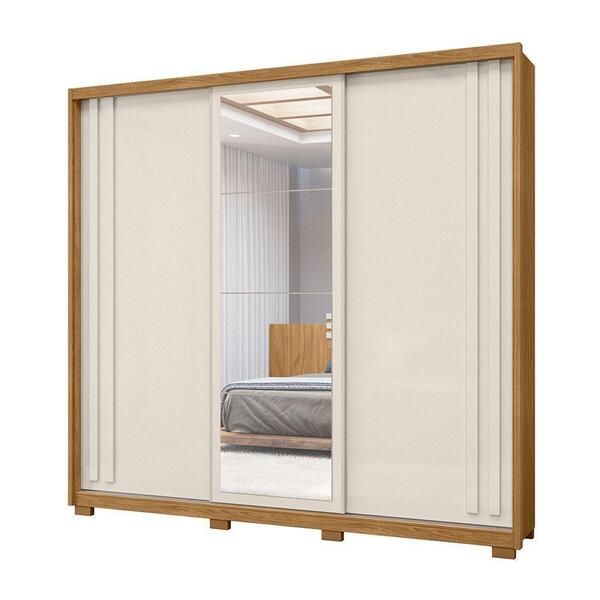 Guarda Roupa 3 Portas San Marino Freijó Off White 985032