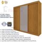 Guarda Roupa 3 Portas Santorini Ripado Naturale Off White - G