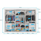 Guarda Roupa 3 Portas York 100 Mdf Móveis Europa