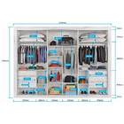 Guarda Roupa 3 Portas York Com Espelho 100 Mdf Móveis Europa