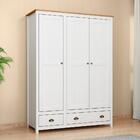 Guarda Roupa 3p 2g Madeira Maciça 136 Cm 9104 Milani Store