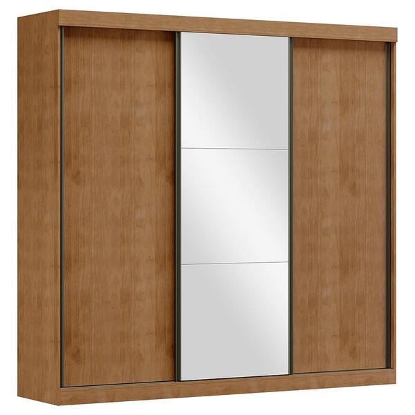 Guarda Roupa 3p Correr Espelho Madeira Maciça 229 Cm 1451 Mil
