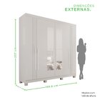 Guarda-roupa 4 Gavetas 6 Portas Com Espelho Com Pés Lisboa Br